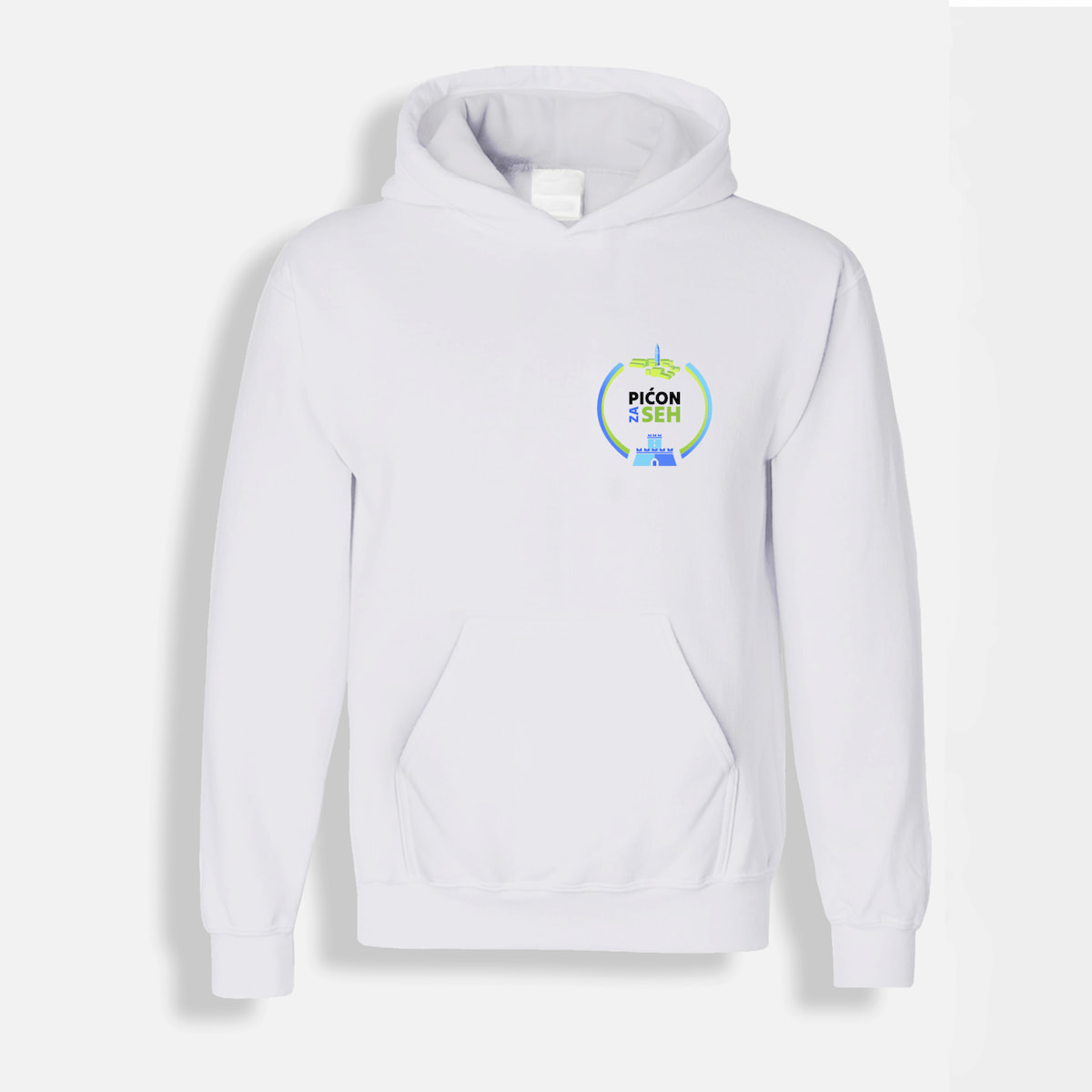 pićon za seh dux majica hoodie bijele boje prednja strana